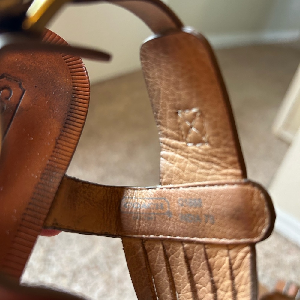 Coach Gladiator Sandals Metallic Bronze 7 - Picture 8 of 8
